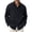 Black, variant on HOOMEUMY Men's Fashion Solid Long Sleeve Shirt Casual Collared Top Shirt Trendy Wear for Daily Activities Sports and More