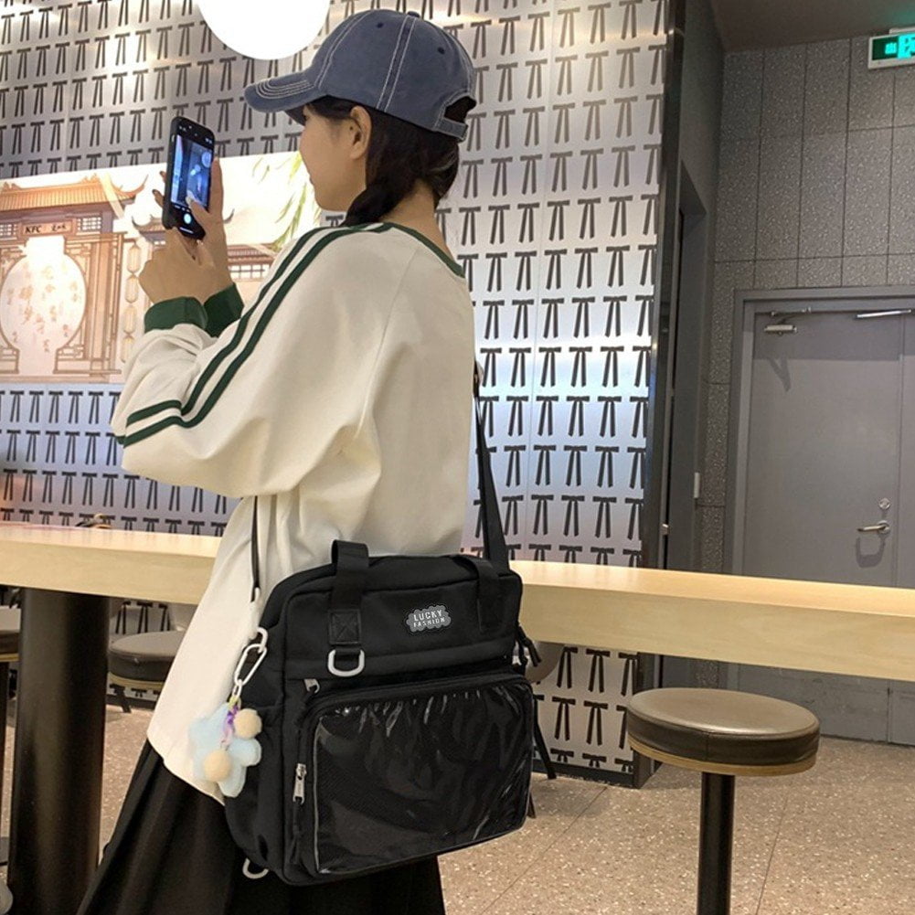 Jiibva Ita Bag Kawaii Backpack Women Crossbody Bag Large Capacity Messenger Bag Japanese JK Uniform Handbags Lolita Shoulder