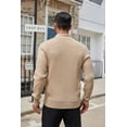 thumbnail image 4 of COOFANDY Mens Knit Pullover Sweater Mock Neck Button Sweater Fashion Casual Henley Sweater, 4 of 10