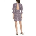 thumbnail image 2 of Maje womens  Linen-Blend Mini Dress, T42, Purple, 2 of 3