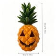 thumbnail image 2 of Halloween Decorations Pineapple Pumpkin LED Light with Carved Jack-O'-Lantern , Top and Textured Design for Yard, Party and Home Decor, 2 of 7