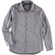 thumbnail image 1 of Perry Ellis - Camisa de manga larga con botones para hombre sin planchado, gris, mediano, 1 of 1