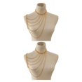thumbnail image 2 of relayinert Body Chain Multi layers One Shoulder A Jewellery Tassels Necklaces Golden 2Set, 2 of 6