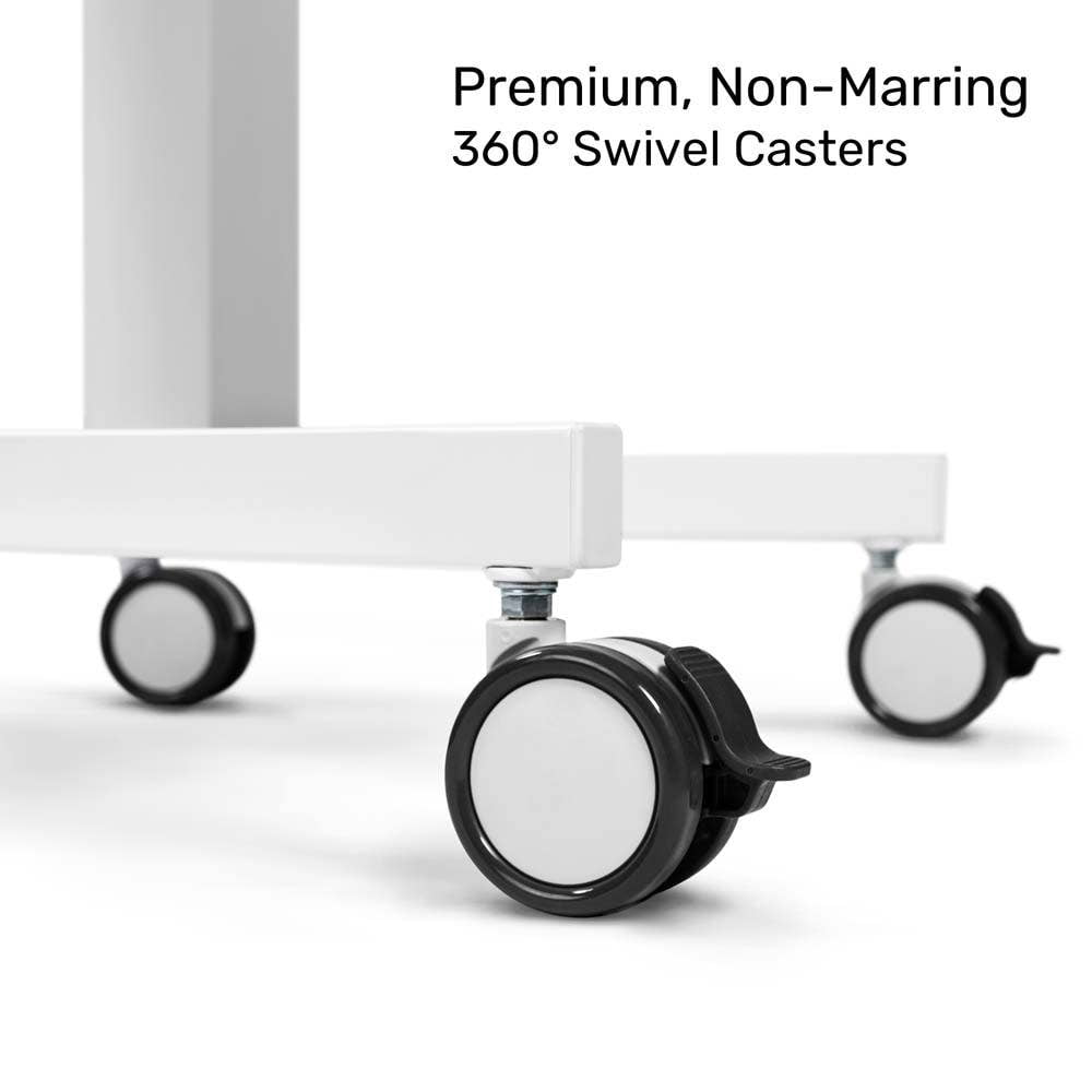 Luxor Vitalize Adjustable Height Laptop Cart with Storage