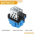 thumbnail image 4 of Resistor del Motor del Ventilador HVAC Unique Bargains No.9662240180 para Peugeot 307 2001-2014 Plástico Metal 1 Pc, 4 of 6