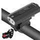 thumbnail image 1 of Luces para bicicleta, potente luz LED para bicicleta, 1200 mAh, brillo, faro delantero, 300-400 lúmenes, juego de luces para bicicleta recargables impermeables, delanteras y traseras para MTB, VTC JM, 1 of 5