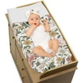 thumbnail image 3 of Sweet Jojo Designs Vintage Floral Pink Yellow and Green Changing Pad Cover, 3 of 6
