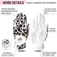 thumbnail image 2 of FINGER TEN Golf Gloves Women Left Right Hand Leather with Ball Marker Value Pack, Colored Glove for Ladies Right Left Handed Golfer All Weather Grip, 2 of 7