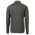 thumbnail image 3 of Men's Cutter & Buck Olive New York Mets Adapt Eco Raglan Quarter-Zip Jacket, 3 of 3
