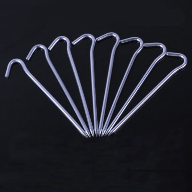 OUNONA 8Ud Clavos Metálicos De Aluminio Para Toldos Plantas Y Jardinería