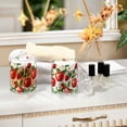 thumbnail image 4 of Yayeee 4 Pack Qtip Holder Bathroom Cotton Swab Canister with Lid Clear Dispenser Set, Apple Pattern, 4 of 6