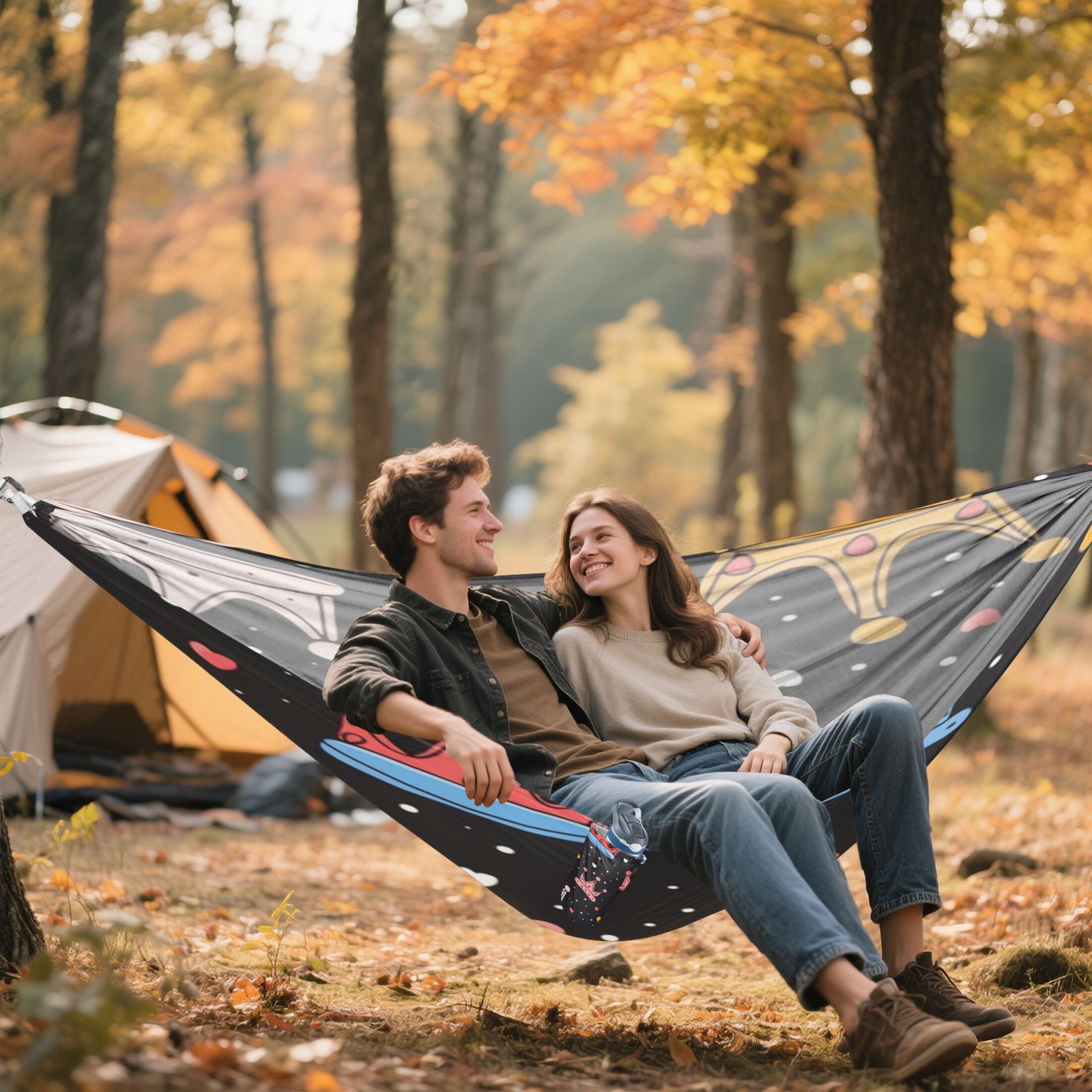 Hammock Camping Hammock Nylon Portable Hammock Travel Camping Hammock Cartoon Crown Cute