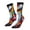 2 Black-1, variant on Abstract Jazz Instrumental Crew Socks for Men & Women, Breathable Casual Athletic Ankle Socks