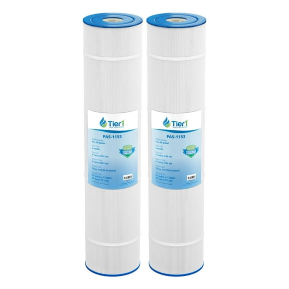Tier1 Pool & Spa Filter Cartridge 2-pk | Replacement for Pentair Clean and Clear 520, Pleatco PCC130, Filbur FC-1978, C-7472, R173578 and More | 130 sq ft Pleated Fabric Filter Media