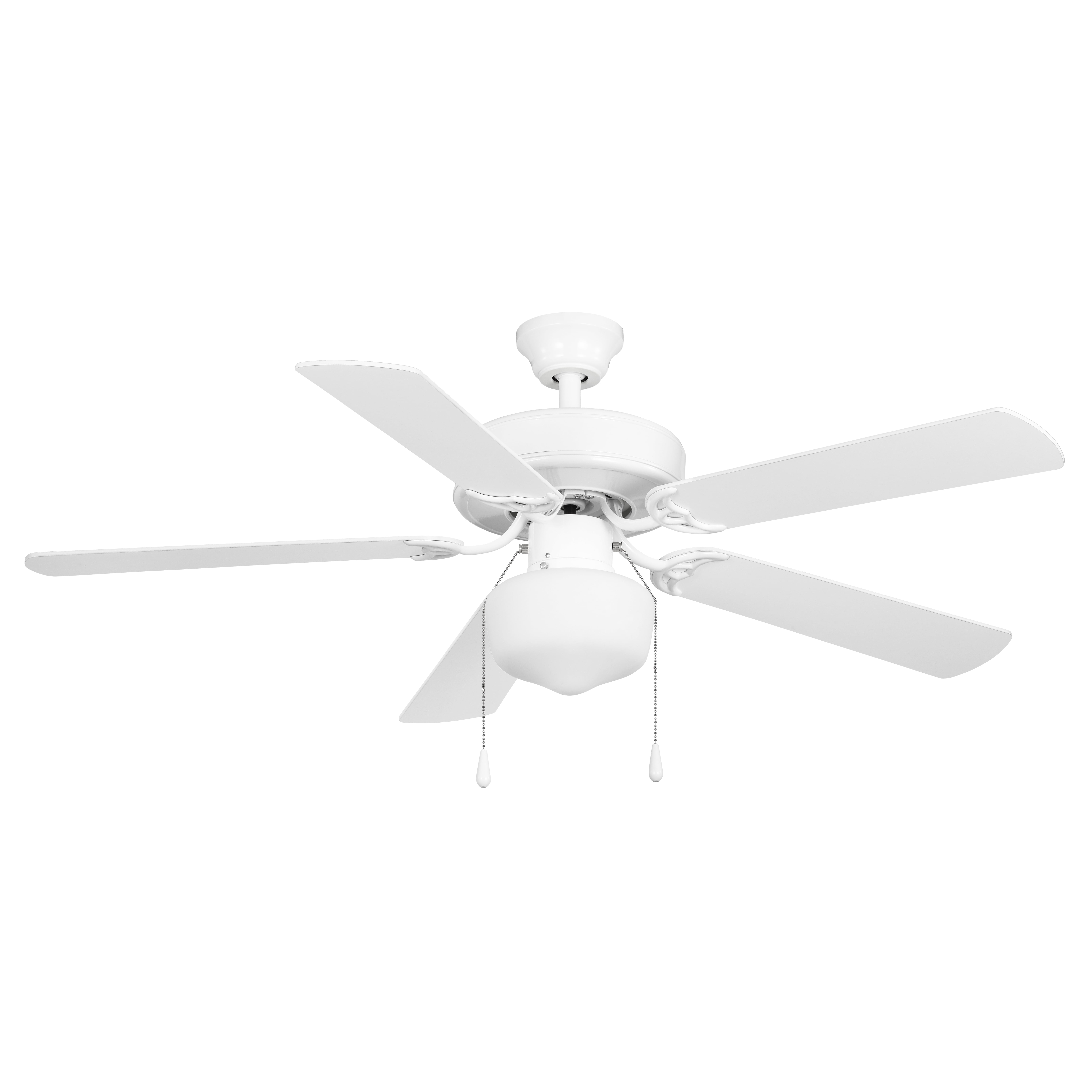 Mainstays 52 in Indoor Downrod Ceiling Fan with Light, White