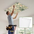 thumbnail image 4 of Green Plants Magnetic Fluorescent Light Covers for Ceiling Lights 2x4Ft,Vintage Plant Flowers Garden Leaf Motifs Office Classroom Kitchen Drop Ceiling Light Covers Lighting Filters Shade Panel 3Packs, 4 of 9