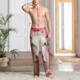 thumbnail image 2 of Balery Flower White Cow Pantalones de pijama para hombre, pijama ultraligero, pantalón de descanso-XX-Large, 2 of 6
