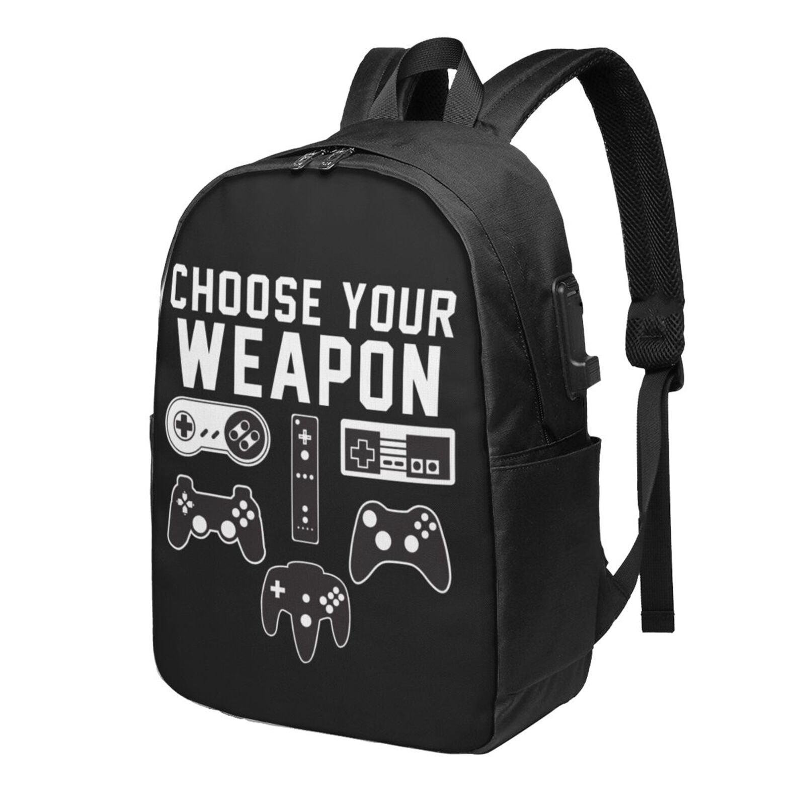 Choose Your Weapon Gamer Gaming Console Backpack Lightweight Laptop