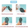 thumbnail image 5 of Nano Mist Fan, Mist Mist Fan, Nano Handheld Mist Fan con 2 botones (verde militar), 5 of 5
