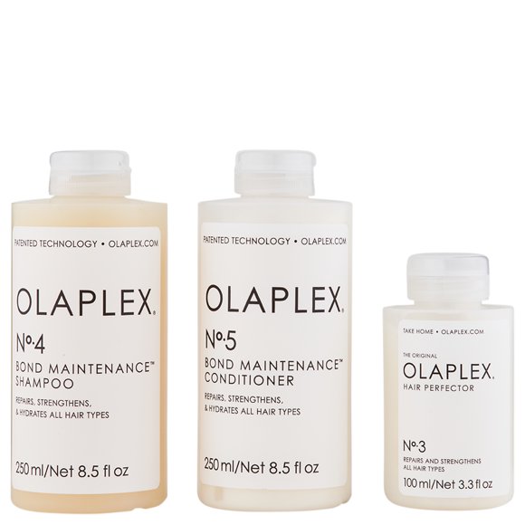 Olaplex No.4 Bond Maintenance Shampoo 8.5oz & No.5 Bond Maintenance Conditioner 8.5oz & No.3 Hair Perfector 3.3oz