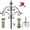 195cm -1 Pack, variant on Bird Feeder Pole Stand Proof, 92 Inch Shepherds Hooks for Outdoor Heavy Duty Feeders Stand, Tall Double Garden Hooks for Light, 1 Pack