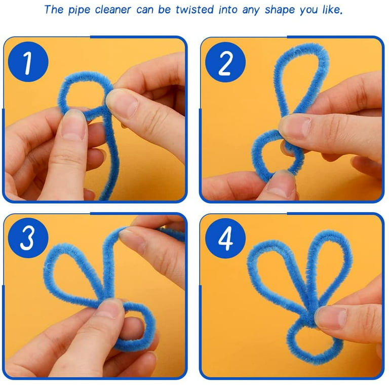 Blue Pipe Cleaners - Pipe Cleaners - Basic Craft Supplies - Craft Supplies  - Factory Direct Craft