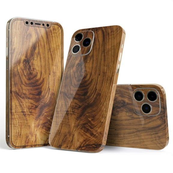 DesignSkinz Raw Wood Planks V11 Full-Body Skin Decal Wrap Cover for iPhone 12 Mini