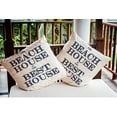thumbnail image 3 of 20" x 20" Simply Daisy Beach House Best House Indoor/Outdoor Pillow, Nautical Navy Qty 1, 3 of 6