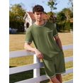 thumbnail image 5 of EKOUAER Men's Pajamas Set Soft Sleepwear lightweight 2 Piece Shorts Set Casual Loungewear, 5 of 6