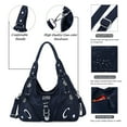 thumbnail image 3 of Angelkiss Hobo Shouder Purses for Women Crossbody Bag with Adjustable Long Straps Ultra Soft with Multiple Pockets, 3 of 5