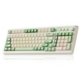 thumbnail image 1 of AULA S99 Gaming Keyboard, Wireless Computer Keyboards, Tri-Mode Bluetooth/2.4GHz/USB-C Custom Creamy Keyboard with Number Pad, RGB Backlit Media Knob Cute, 1 of 7