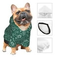 thumbnail image 3 of Haiem Green Christmas for Winter Dog Hoodie Sweatshirts with Pockets Warm Dog Clothes for Small Dogs Chihuahua-Large, 3 of 7