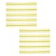 thumbnail image 2 of 10 piezas de espirales de encuadernación, peines, tira de plástico de 30 agujeros para hojas sueltas, 1/2 pulgada de diámetro, amarillo, 2 of 8