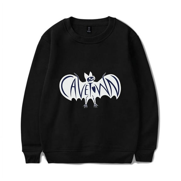 Cavetown Merch Hoodies Cave Town Men Women Bat Logo Long Sleeve Crewneck Sweatshirt Halloween Sweatshirts