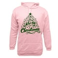 thumbnail image 5 of TFEOQRY Men's Christmas Pullover Sweatshirt Casual Fashionable Christmas Printed Drawstring Hoodies Top Long Sleeve Hooded Sweatshirt Pink-5, 5 of 5