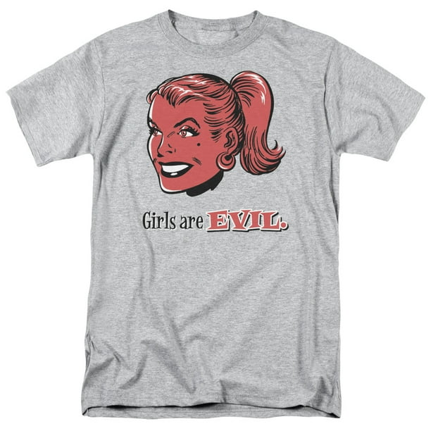 Girls Xxxx Video - Girls Are Evil - Short Sleeve Shirt - XXXX-Large - Walmart.com