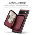 thumbnail image 7 of Allytech Case for Google Pixel 6 Cover PU Leather Zipper Wallet Case, Detachable Magnetic Back Card Holder Slim Folio Stand Shockproof Business Style Case for Google Pixel 6 2021( 6.4" 2021), Red, 7 of 7