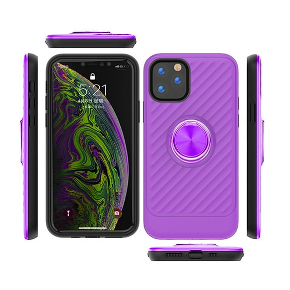 Reiko brand for Iphone 11 Pro Case With Ring Holder In Purple