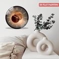 thumbnail image 4 of 12 Inch Modern Luxury Flat Light And Shadow Pattern  Glass Wall Clock Living Room Bedroom Kitchen Home Decoration Wall Clock  (Battery Not Included), 30cm, 4 of 8