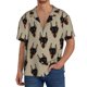 thumbnail image 1 of Fotbe Cute Black Dog Camisa Estampada de Manga Corta para Hombre, Casual de Verano, Estilo Playero, Sin Arrugas-3X-Large, 1 of 5