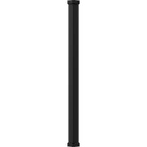 6" x 9' Endura-Aluminum Craftsman Style Column, Square Shaft (Load-Bearing 20,000 lbs), Non-Tapered, Textured Black Finish w/ Capital & Base