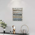 thumbnail image 3 of Nautical Ocean Rules Wall Art Rustic Coastal Bathroom Pictures Wall Decor Ocean Quotes Poster Bathroom Canvas Prints Painting Framed Modern Artwork for Bedroom Dining Room 12"x16", 3 of 6
