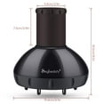 thumbnail image 5 of Segbeauty Difusor de cabello para cabello rizado, flujo de aire ajustable mejorado, tazón profundo, accesorio difusor de secado rápido sin encrespamiento profesional con boquilla de 1.57"-1.97", negro, 5 of 5