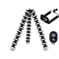 thumbnail image 1 of Trípode flexible para iPhone, Android, cámara, patas flexibles, soporte ajustable con mini control remoto inalámbrico para selfies,, 1 of 4