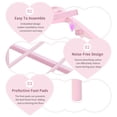 thumbnail image 5 of 4 EVER WINNER Full Size Metal Platform Bed Frame with Heart-Shaped Decorative Headboard and Footboard, 12.2" Under bed Storage Space, Pink, 5 of 9