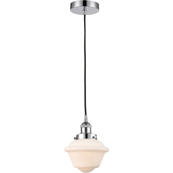 616-1PH-PC-G531 Innovations Lighting Oxford - 1 Light Mini Pendant In Traditional Style-8 Inches Tall and 7.5 Inches Wide-Polished Chrome Finish-Matte