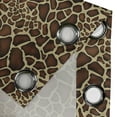 thumbnail image 4 of Ambesonne Zambia Grommet Curtain, Giraffe Skin Pattern, 50" x 72", Redwood Pale Yellow, 4 of 6