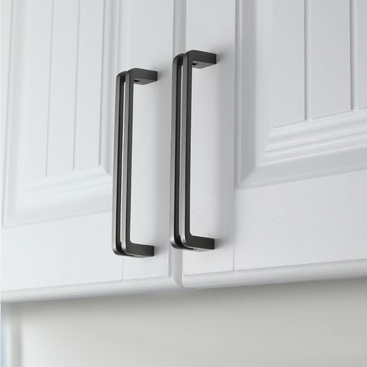 HDJNal Stainless Steel Pearl Grey Cabinet Pulls Cabinet Hardware Kitchen Handles for Cabinets Cupboard Handles Drawer Pulls ,Double-bar Design,Hole distance:96mm