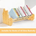 thumbnail image 5 of RETON Cute Dog Funny Wooden Bookends,Desktop Bookshelf, Portable Wooden Artist Desktop , Solid Wood Book Stands for Office Home, 5 of 7