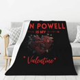 thumbnail image 2 of Flannel Blanket Glen Character Powell Nap Blanket Air Conditioning Blankets Couch Bed Office Blankets Soft and Cozy 80"X60", 2 of 6